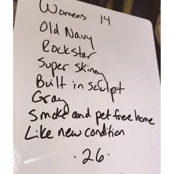 Old Navy Rockstar Light Gray Womens Denim Jeans - Picture 10 of 10